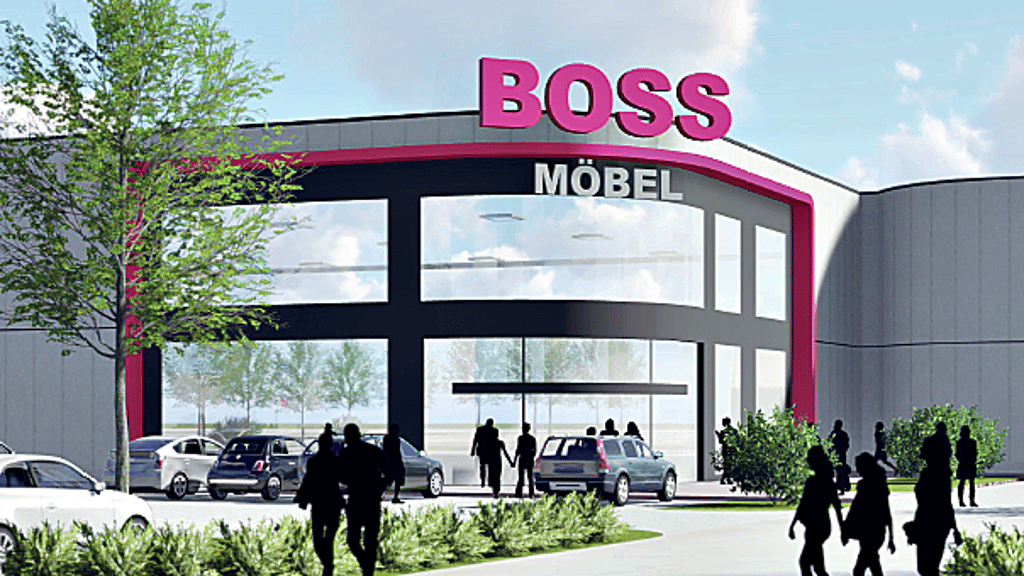So soll der Eingang von Möbel Boss in Sangerhausen einmal aussehen.