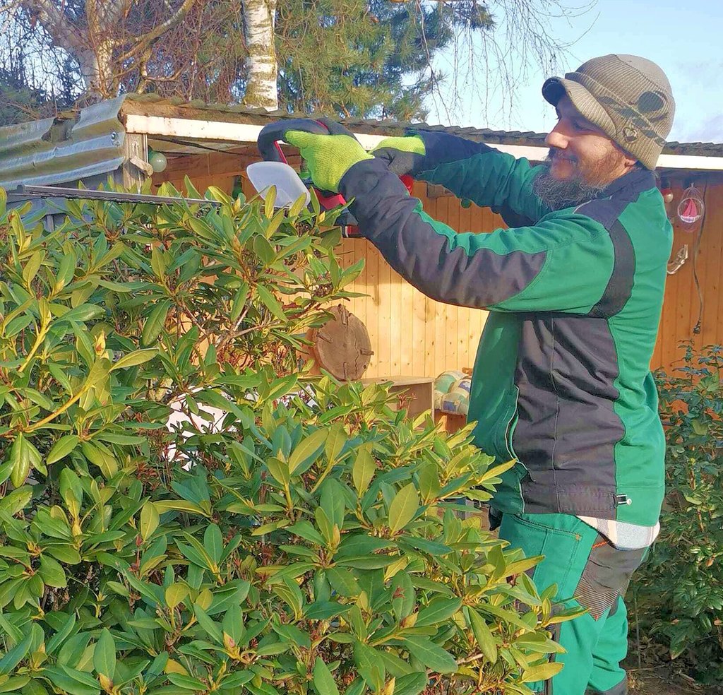 Marcus Behne will sich als Garten- und Landschaftsbauer selbstständig machen.