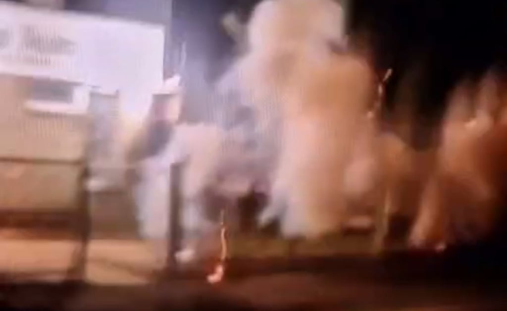 Auf einem Video ist die Wucht der Explosion zu sehen.