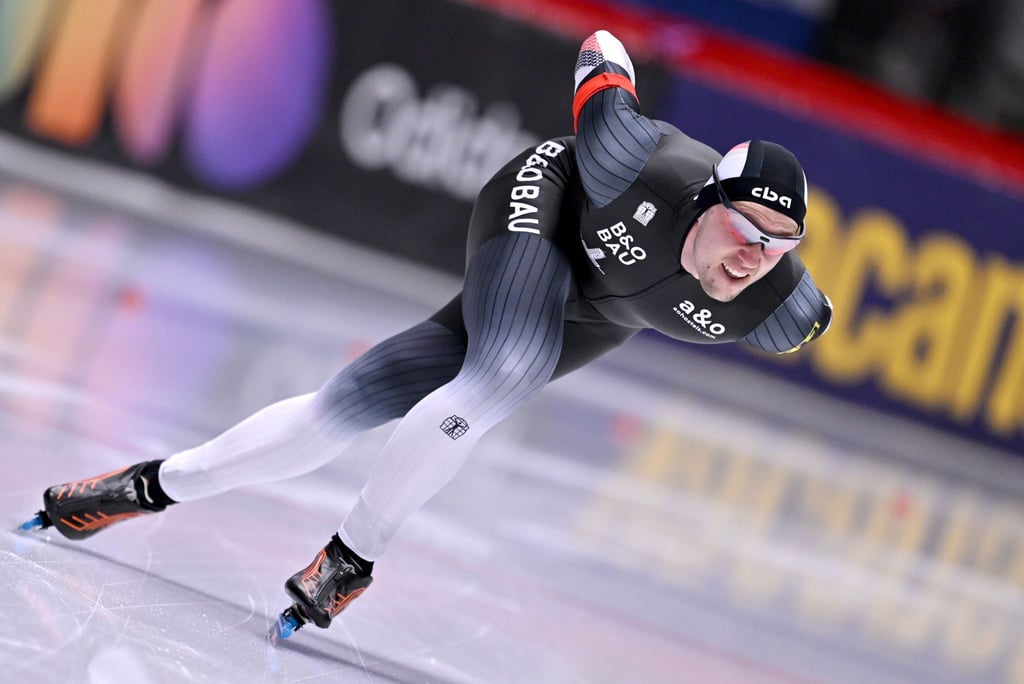 Guter Sechster bei der Eisschnelllauf-EM: Hendrik Dombek.