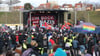 Gegen den Bundesparteitag der AfD in Riesa gab es Demonstrationen.