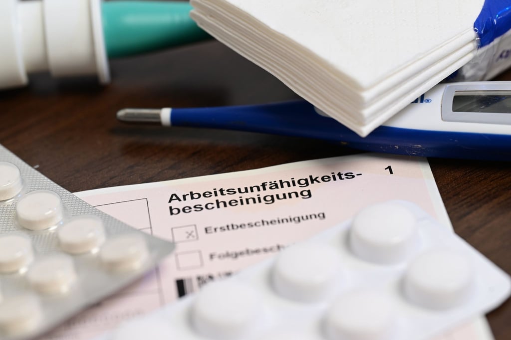 Nach Angaben der Krankenkasse KKH erreichen die Krankschreibungen in Niedersachsen 2024 einen Höchststand. (Symbolbild)