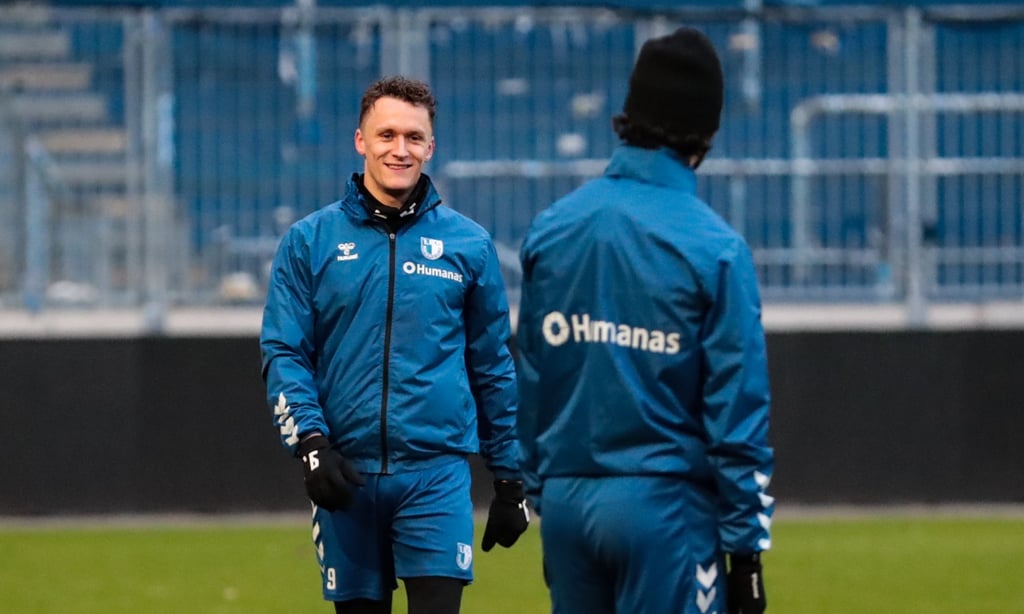 Martijn Kaars lachte und lächelte am Dienstag viel bei der Einheit.