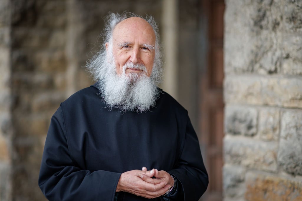Benediktinermönch Anselm Grün in der Abtei Münsterschwarzach.