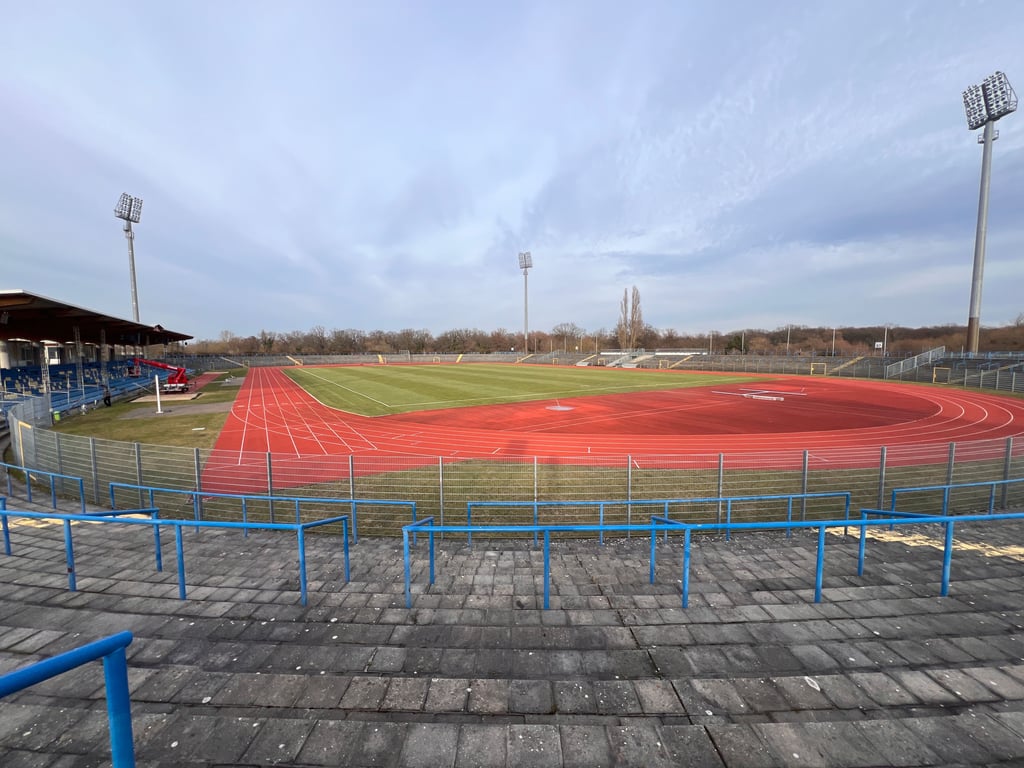 Blick in das Paul-Greifzu-Stadion.