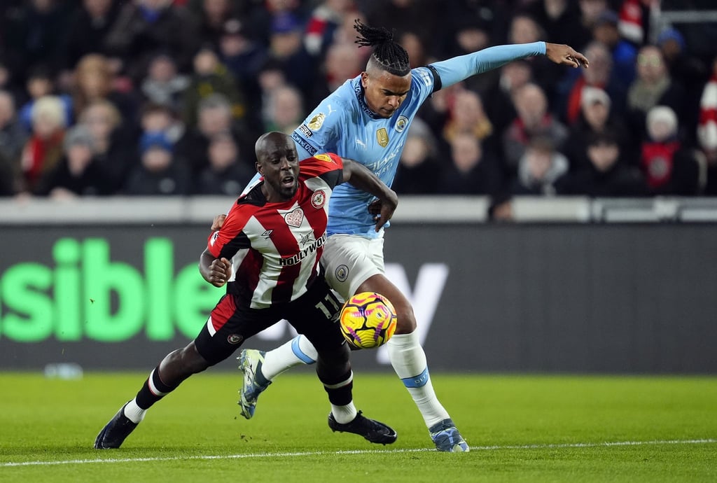 Manchester City kam beim FC Brentford nicht über ein 2:2 hinaus.