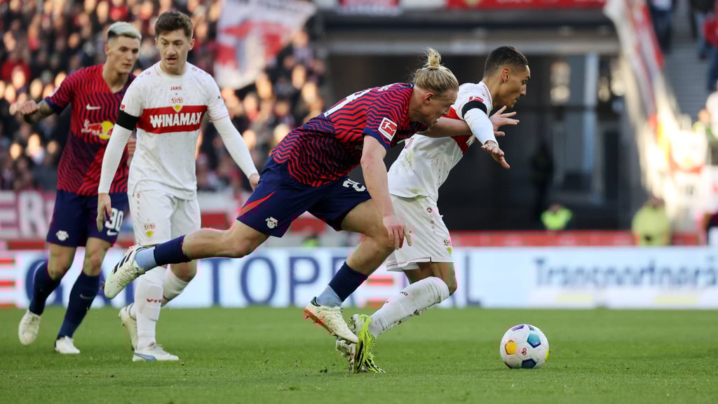 RB-Profi Xaver Schlager beim 1:5 gegen den VfB Stuttgart in der Vorsaison