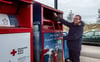 Zwei der letzten Altkleidercontainer der Einheitsgemeinde Gommern sind auf dem Wertstoffhof in der Rudolf-Diesel-Straße zu finden.  