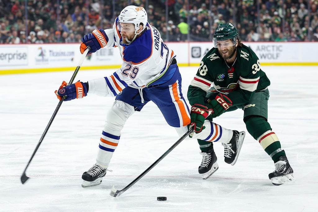 Leon Draisaitl blieb beim 5:3-Erfolg der Edmonton Oilers bei den Minnesota Wild ohne Treffer.