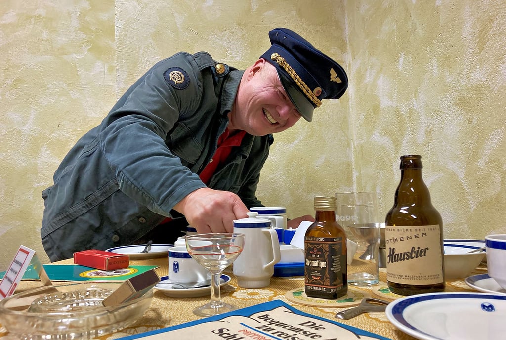 Bei der Köthener Schlossweihnacht hat Steffen Dörre einen Teil seiner Sammlung ausgestellt.