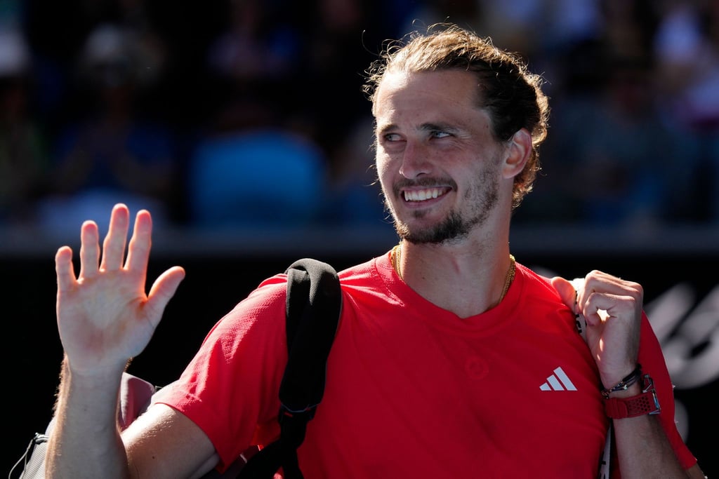 Alexander Zverev hatte nach seinem Drittrundensieg viel zu lachen