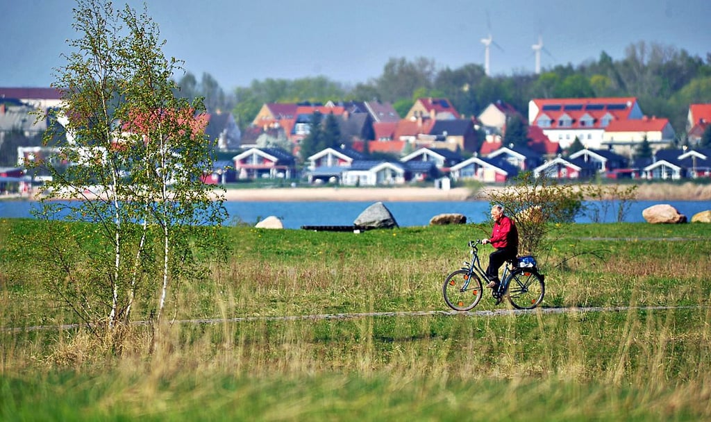 Blick auf die Ferienhäuser in Mühlbeck an der Goitzsche. Auch die Wohnlage ist beliebt.
