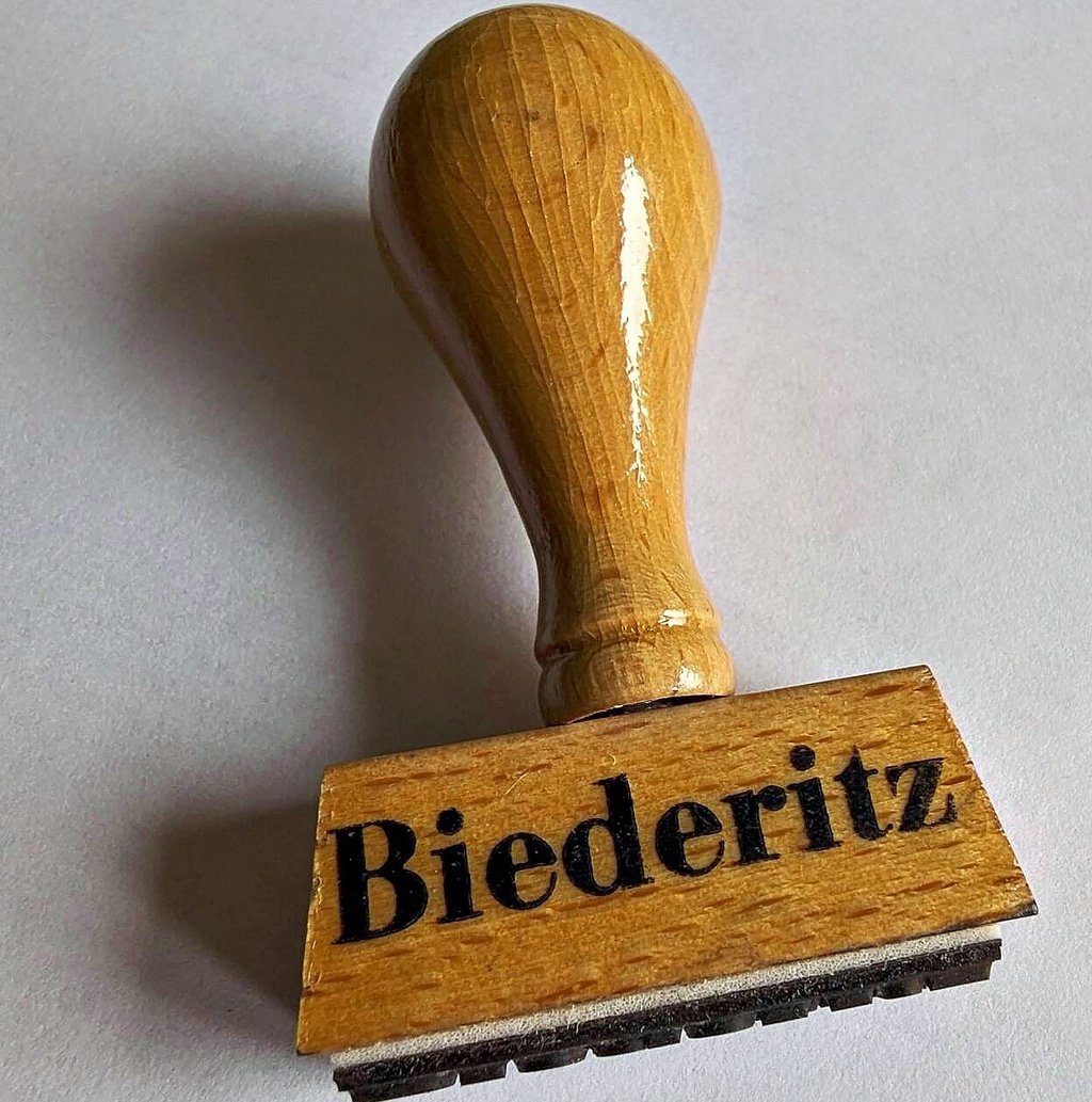 Biederitz-Stempel.