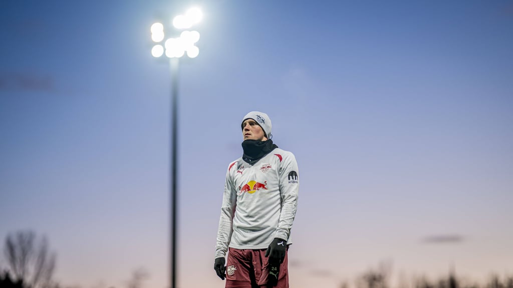 Da war er noch fit: Trainingsauftakt bei RB am 2. Januar.