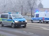 Die Polizei rückt auf der Berliner Chausee in Magdeburg am 18.1.2025 an.