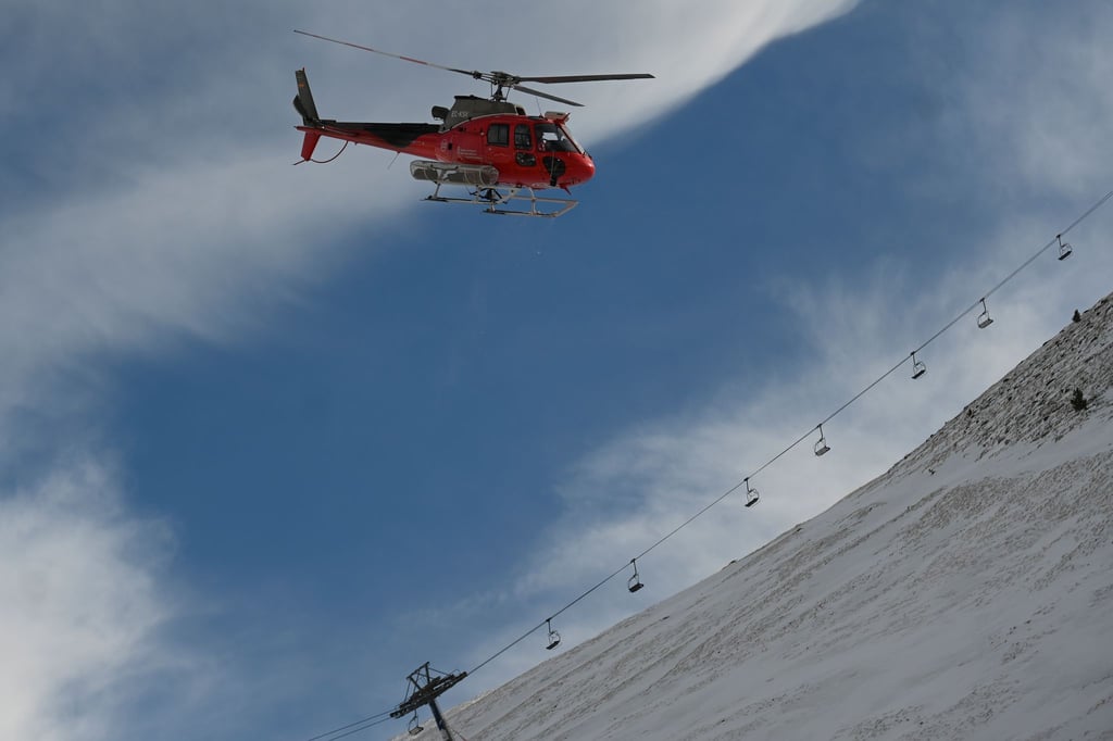 Insgesamt fünf Hubschrauber wurden eingesetzt.