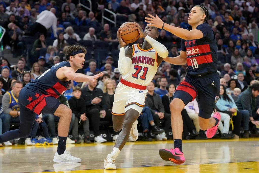 Dennis Schröder spielte eine gute Partie für die Golden State Warriors.