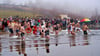 191 Teilnehmer wurden Sonntagnachmittag beim Anbaden im Geiseltalsee in Mücheln/Stöbnitz allein in den ersten zehn Minuten gezählt.  Das war Rekord, ebenso wie der große Andrang an Schaulustigen. 