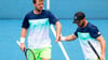 Die Doppelspieler Kevin Krawietz (l) und Tim Pütz erreichen das Viertelfinale der Australian Open