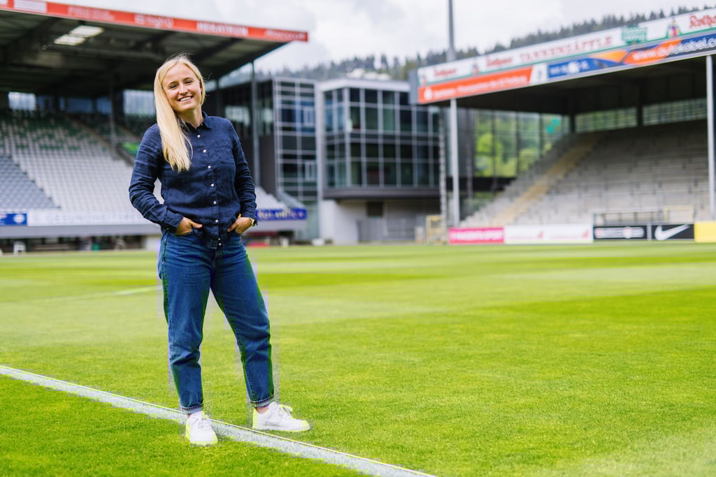 Trainerin Theresa Merk: Rückkehr auf die Trainerbank nach Babypause.