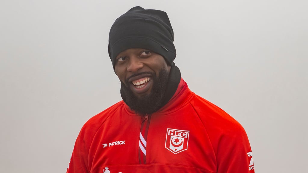 Manasseé Eshele hat am Mittwoch zum ersten Mal nach seiner Vertragsunterschrift beim HFC trainiert.