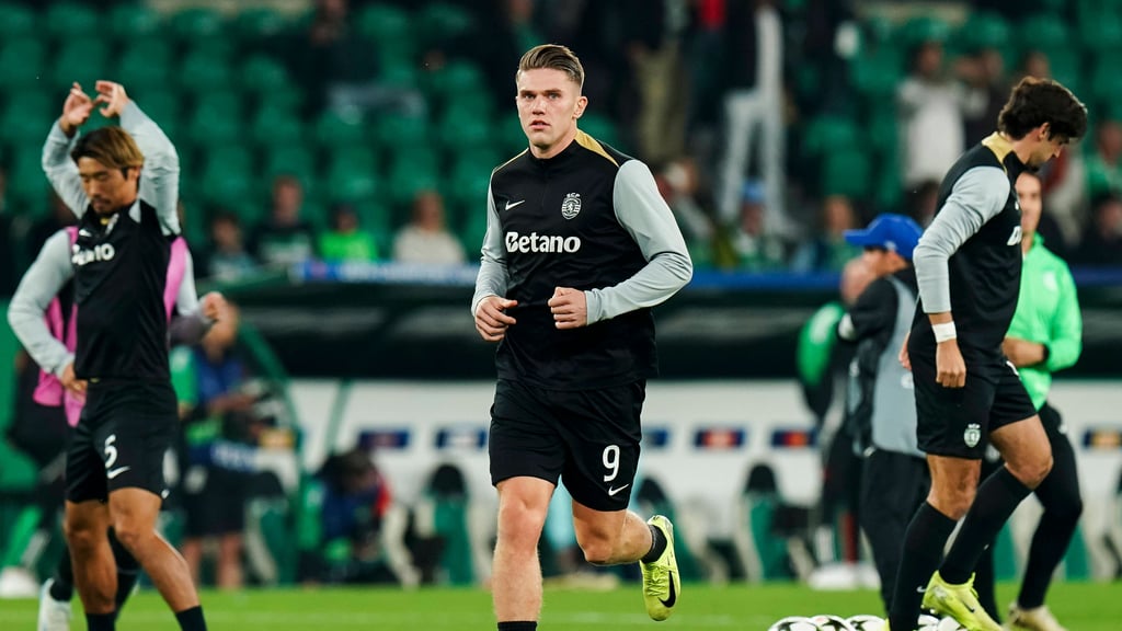 Viktor Gyökeres ist der Top Stürmer von Sporting Lissabon.