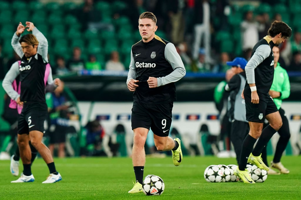 Viktor Gyökeres ist der Top Stürmer von Sporting Lissabon.