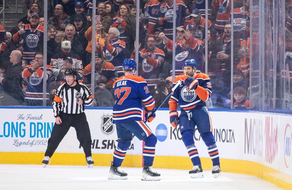 Leon Draisaitl (r.) machte erneut ein starkes Spiel.