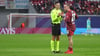 „Persönliches Problem”: David Raum und Referee Manfredas Lukjanciukas.