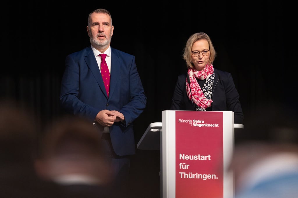 Gegen Steffen Schütz und Katja Wolf (beide BSW) stehen Korruptionsvorwürfe im Raum. (Archivbild)
