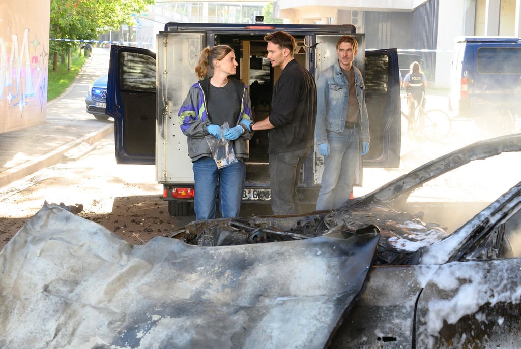 Eine Szene aus dem neuen „Tatort: Das Ende der Nacht“ aus dem Saarland, bei dem Tini Tüllmann Regie führte.