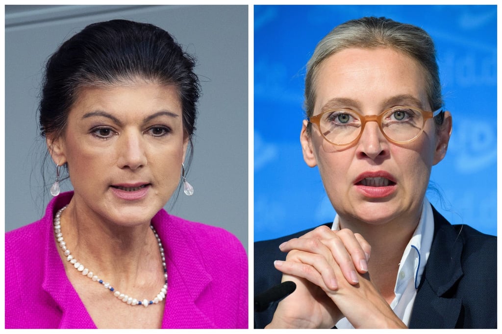 BSW-Gründerin Sahra Wagenknecht und AfD-Chefin Alice Weidel lieferten sich bei „Maischberger“ einen Schlagabtausch. (Archivbild)
