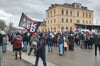 Unmissverständliche Botschaft gegen die AfD, hier im sächsischen Riesa. Auch in Halle wollen am Wochenende Tausende gegen die Partei demonstrieren.