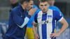 Hertha-Trainer Cristian Fiél setzt weiter auf Jonjoe Kenny.