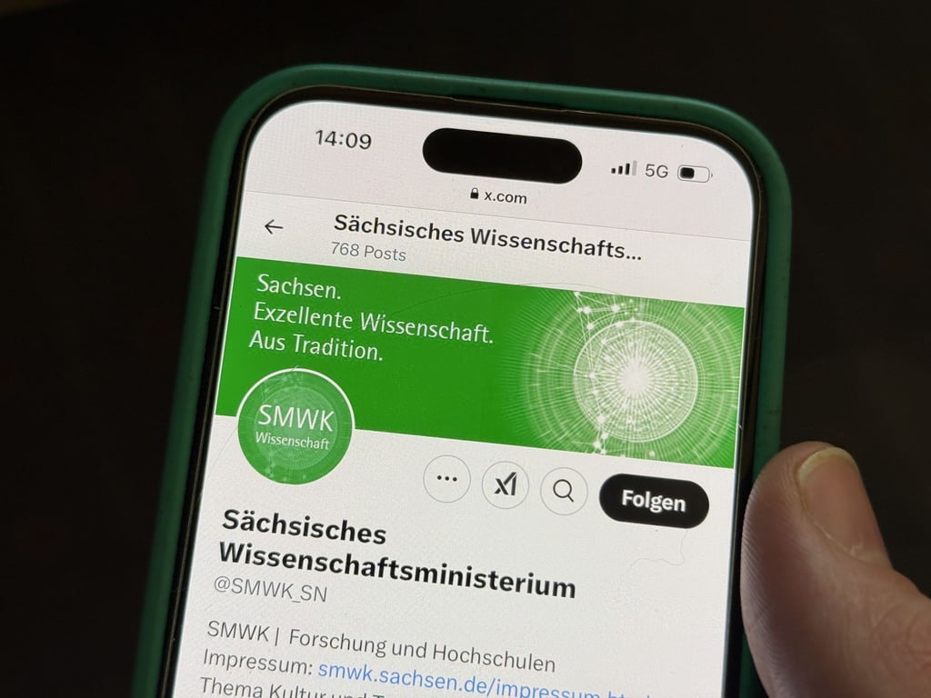 Sächsische Ministerien und Einrichtungen überprüfen ihre Social-Media-Strategien auf X.