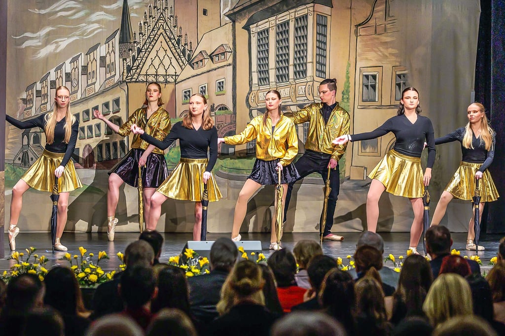 Einige Mitglieder der Tanzklasse PopBallett-Class der Tanzakademie Lindehof in Burtschütz sind bereits seit mehr als zehn Jahren dabei, was man auch an den erstklassigen Auftritten, wie hier zur Arthur-Wolfsohn-Ehrung in Zeitz, erkennen kann.