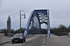 Blick auf die Sternbrücke in Magdeburg. 