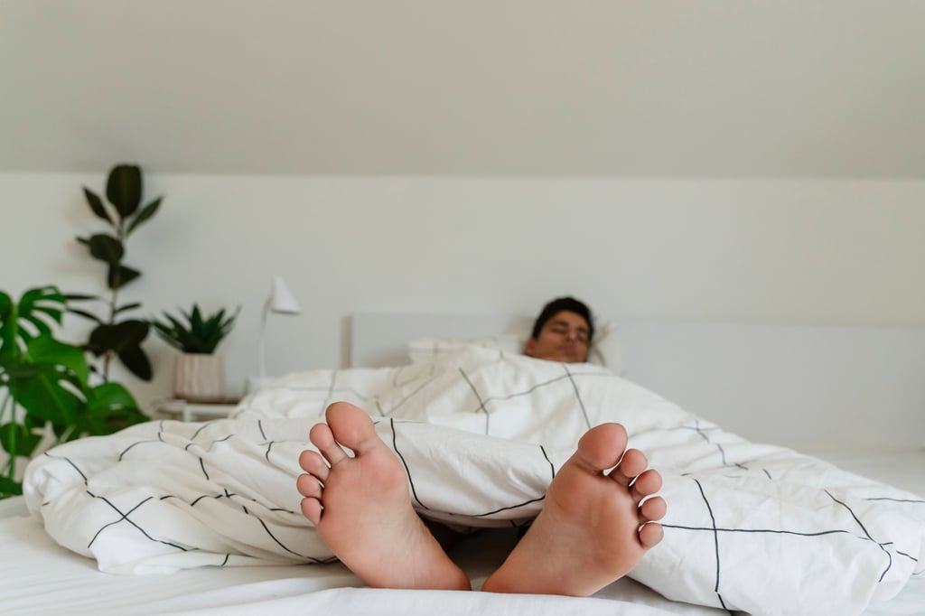 Da lag doch glatt ein völlig fremder Mann im Bett.