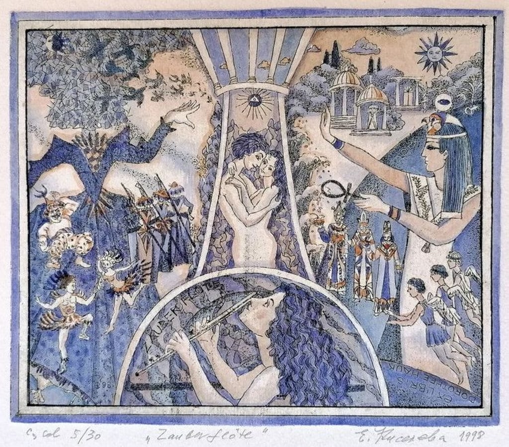"Zauberflöte" heißt dieses Werk von Elena Kiseleva, das in der Galerie im Schlosshotel zu sehen sein wird.