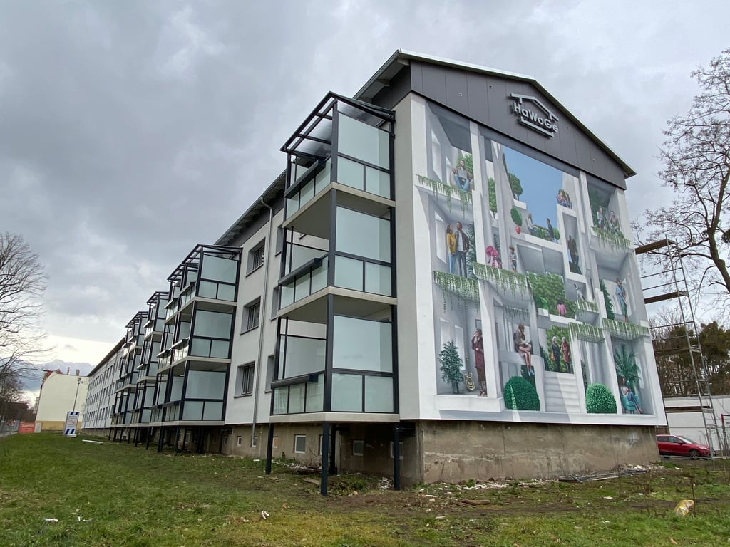 Die Arbeiten an dem komplett umgebauten Haus an der Richard-Wagner-Straße Halberstadts kommen gut voran.
