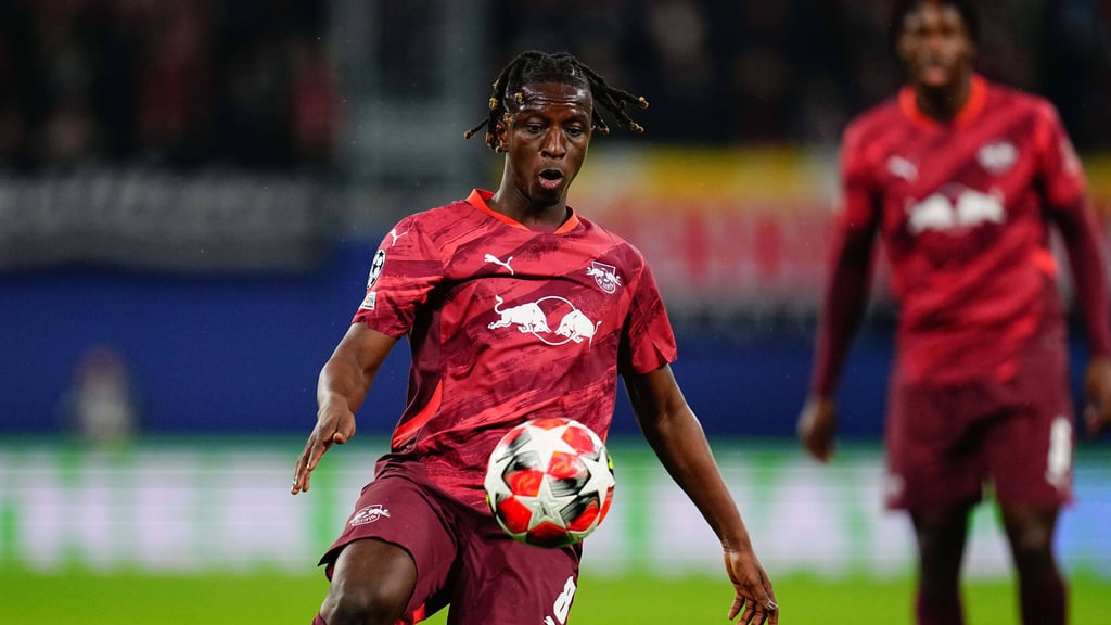 Amadou Haidara&nbsp;im Spiel für RB Leipzig gegen Sporting Lissabon.