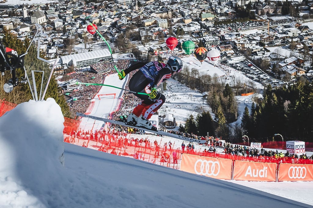 Traumhafte Kulisse in Tirol: James Crawford rast zum Sieg auf der Streif.