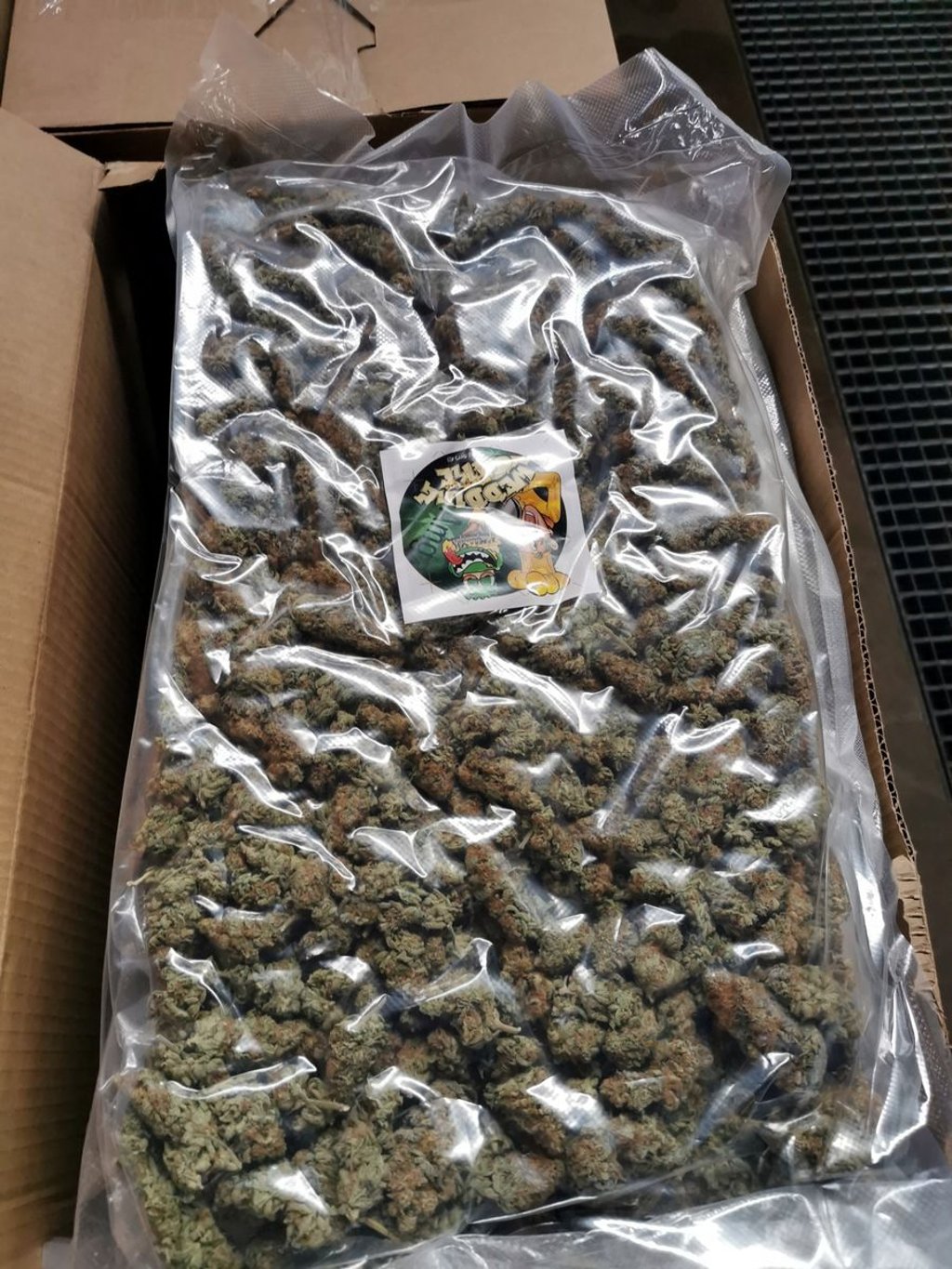 Das sichergestellte Marihuana aus dem spanischen Lkw.