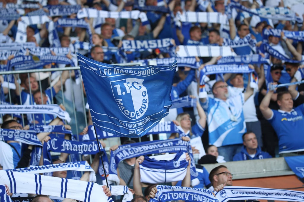 Die Fans vom 1. FC Magdeburg beim Heimspiel: Zuschauerschnitt von rund 25.000.