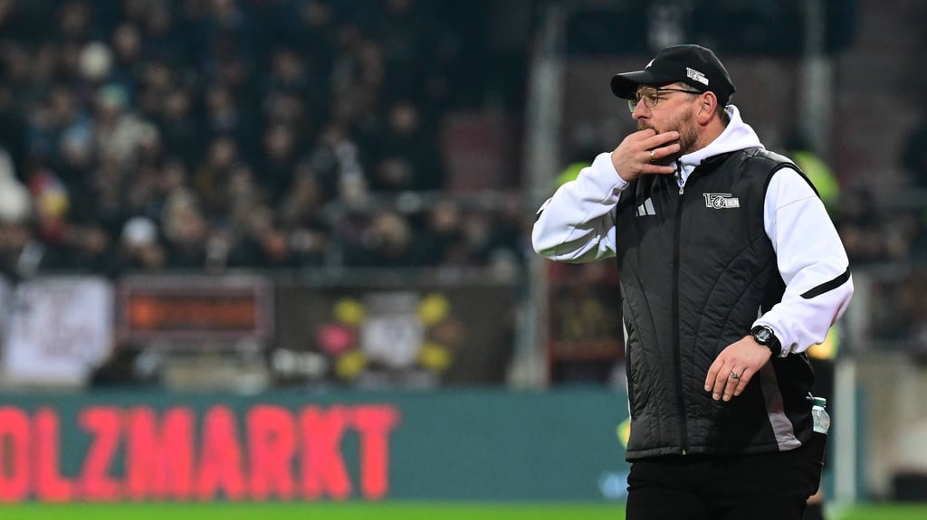 Steffen Baumgart beim Spiel vom 1. FC Union Berlin.