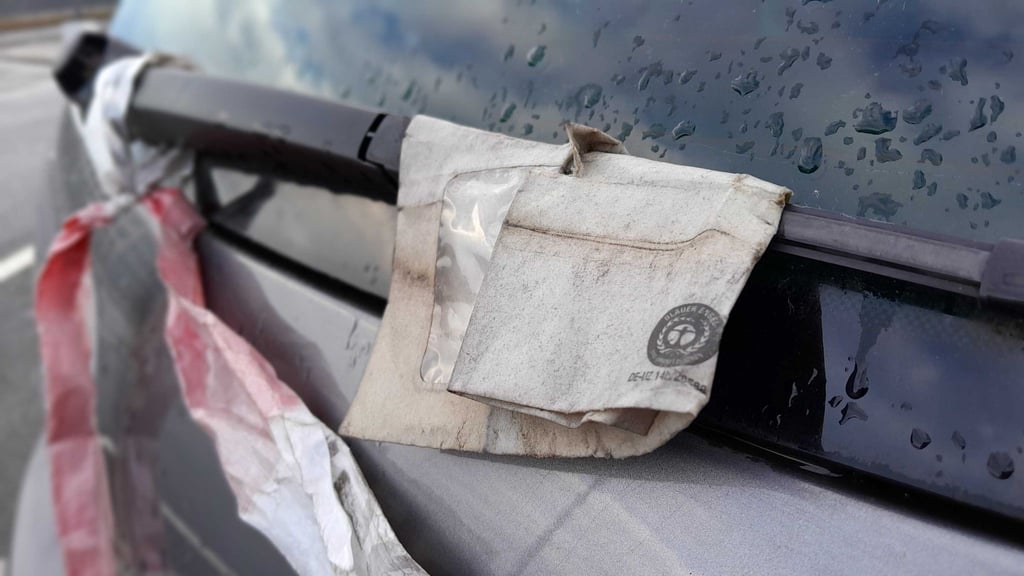 Das Auto soll schon ein Jahr auf dem Kurzzeitparkplatz am BER stehen.
