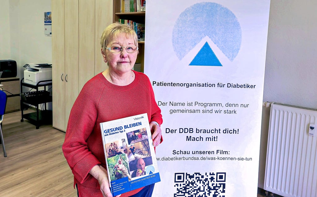 Christa Kirchhof leitet seit 28 Jahren die Selbsthilfegruppe Diabetes in Merseburg.