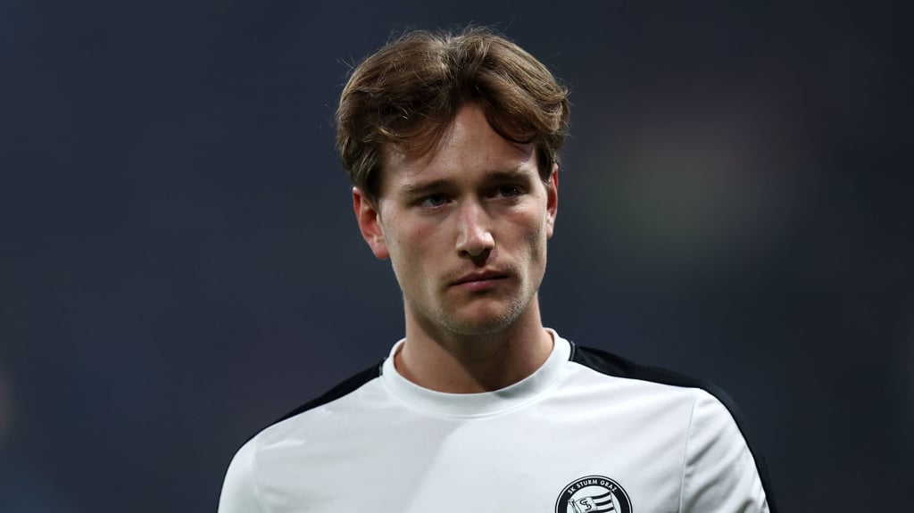 William Bøving&nbsp;will mit Sturm Graz gegen RB Leipzig gewinnen.