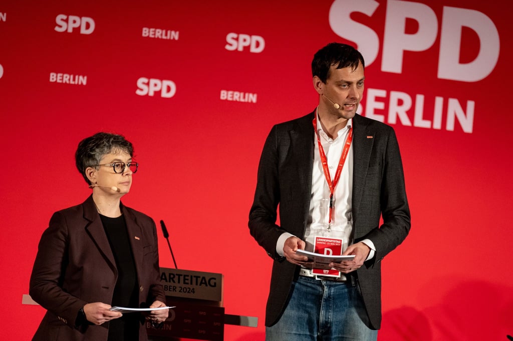 Die beiden SPD-Landesvorsitzenden Nicola Böcker-Giannini und Martin Hikel melden sich in der Migrationsdebatte zu Wort. (Archivbild)