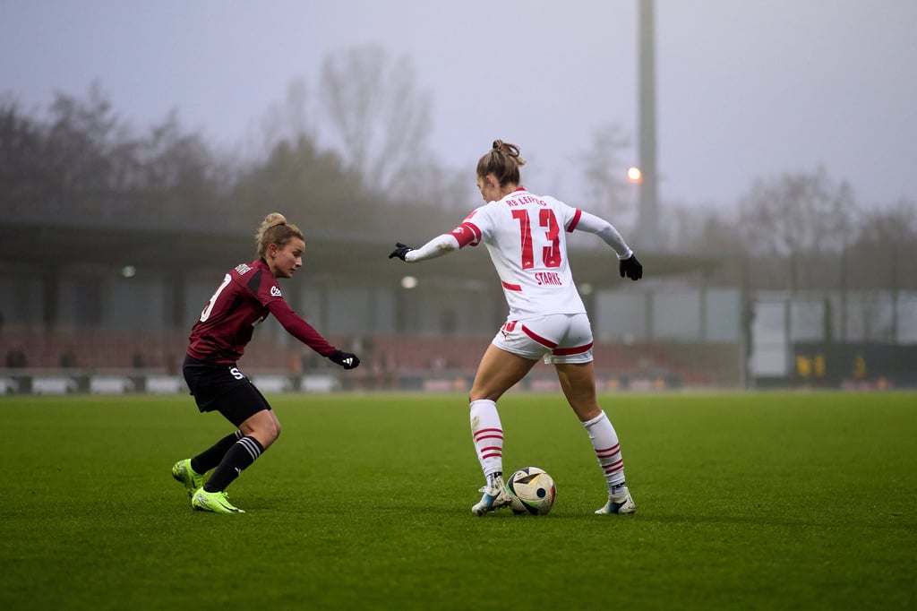 Beim 7:1 im Testspiel gegen Slavia Prag stand Sandra Starke noch im Aufgebot von RB Leipzig.